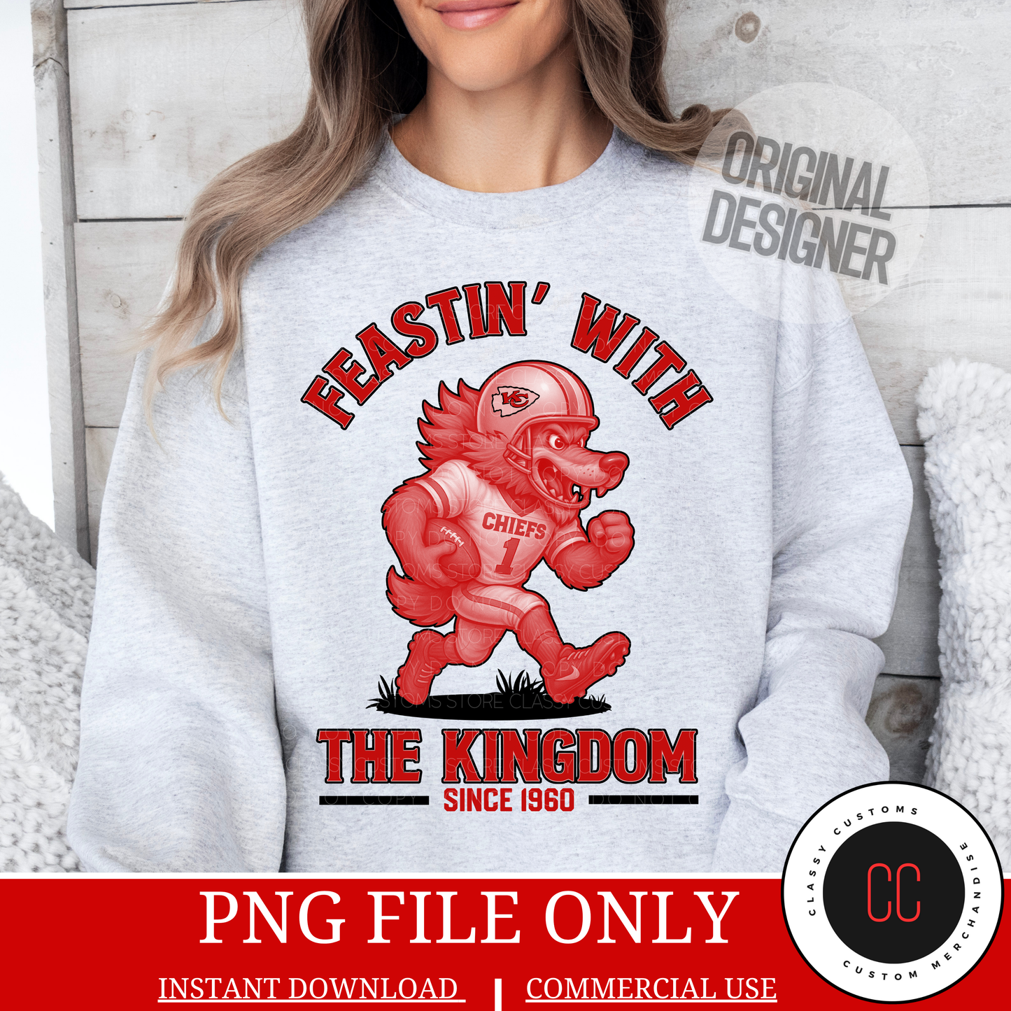 Feastin’ KC Kingdom - Thanksgiving Game Day PNG