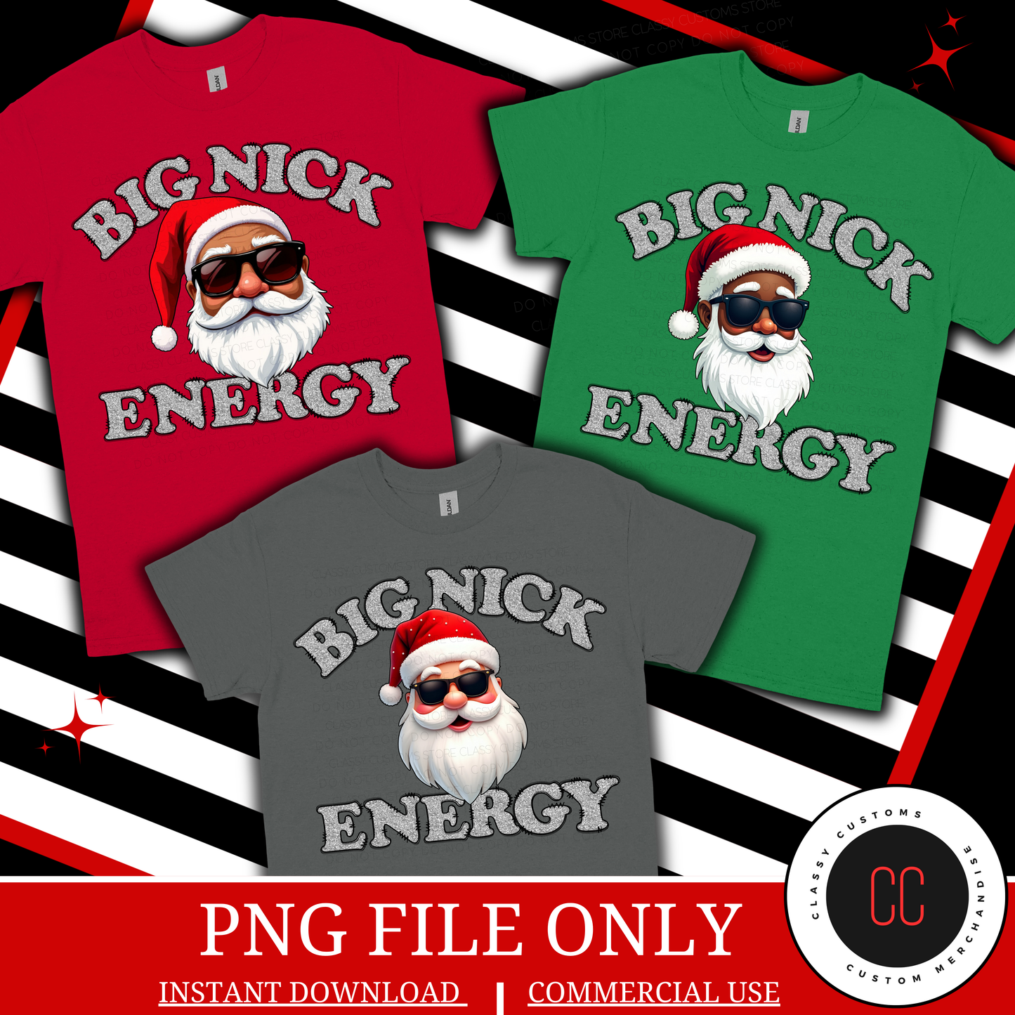 Big Nick Energy β Faux Glitter PNG (3 Files)