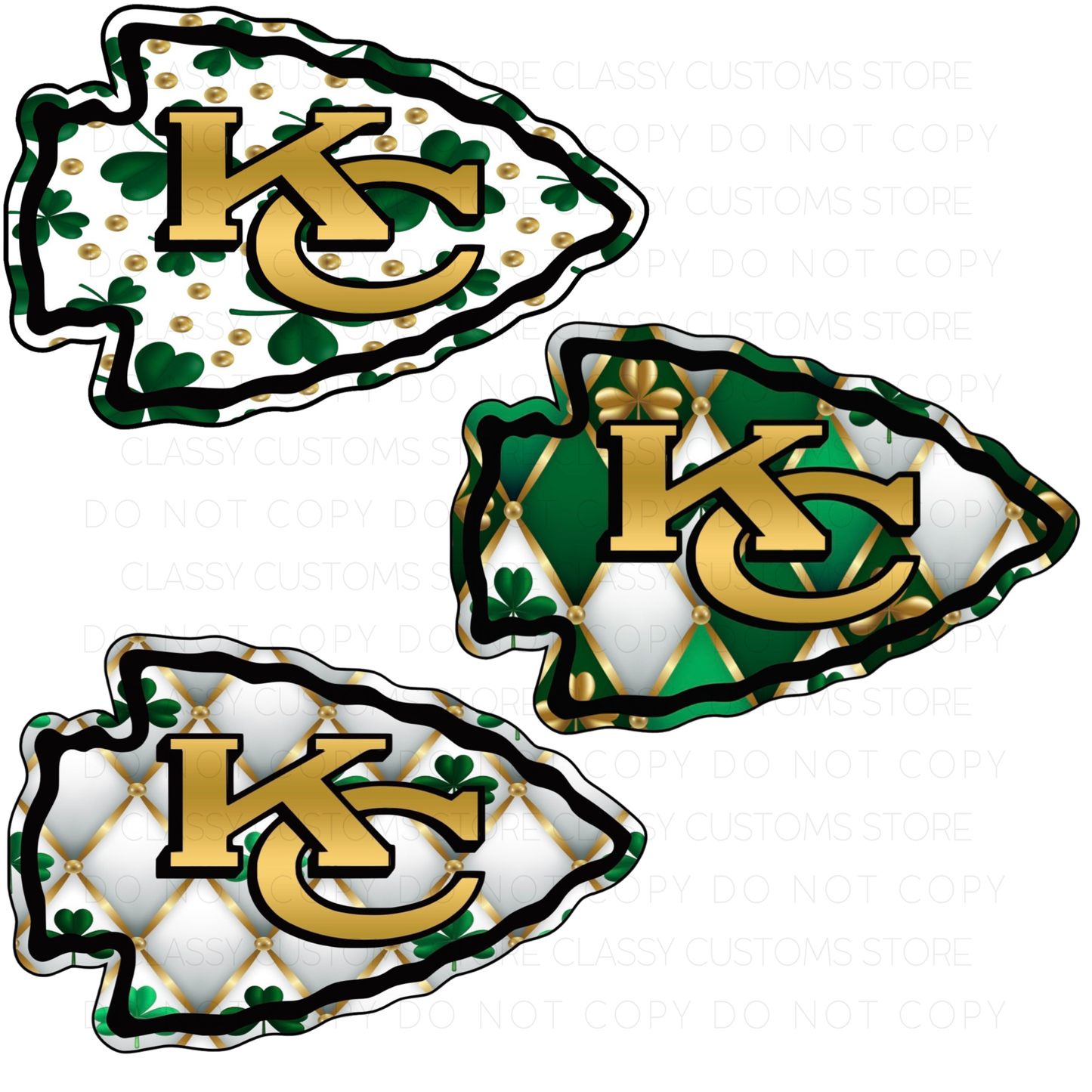 KC St. Pats Arrowhead PNG Bundle