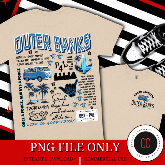 Outer Banks Front and Back PNG