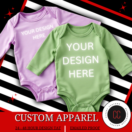 Custom Long Sleeve Onesie