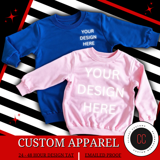 Custom Toddler Crewneck Sweatshirt