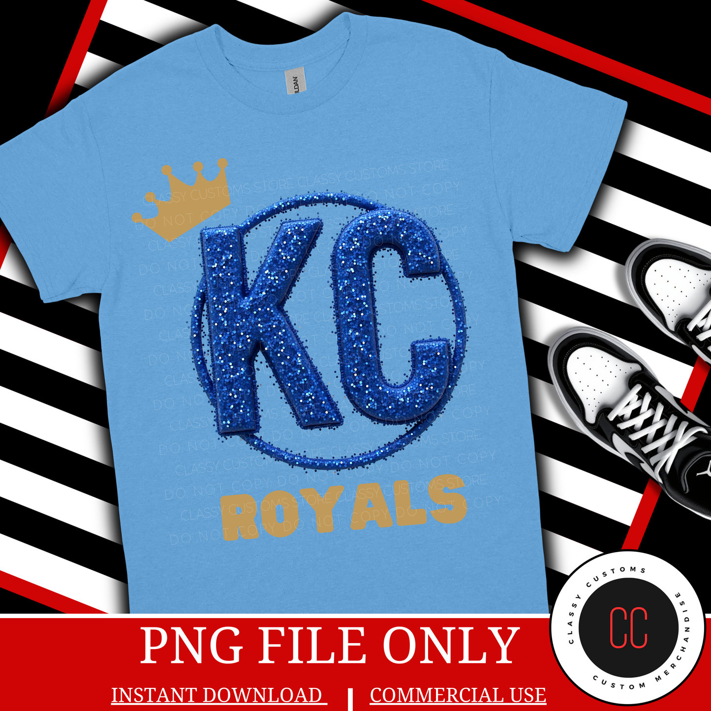 Royals - KC Glitter Burst PNG
