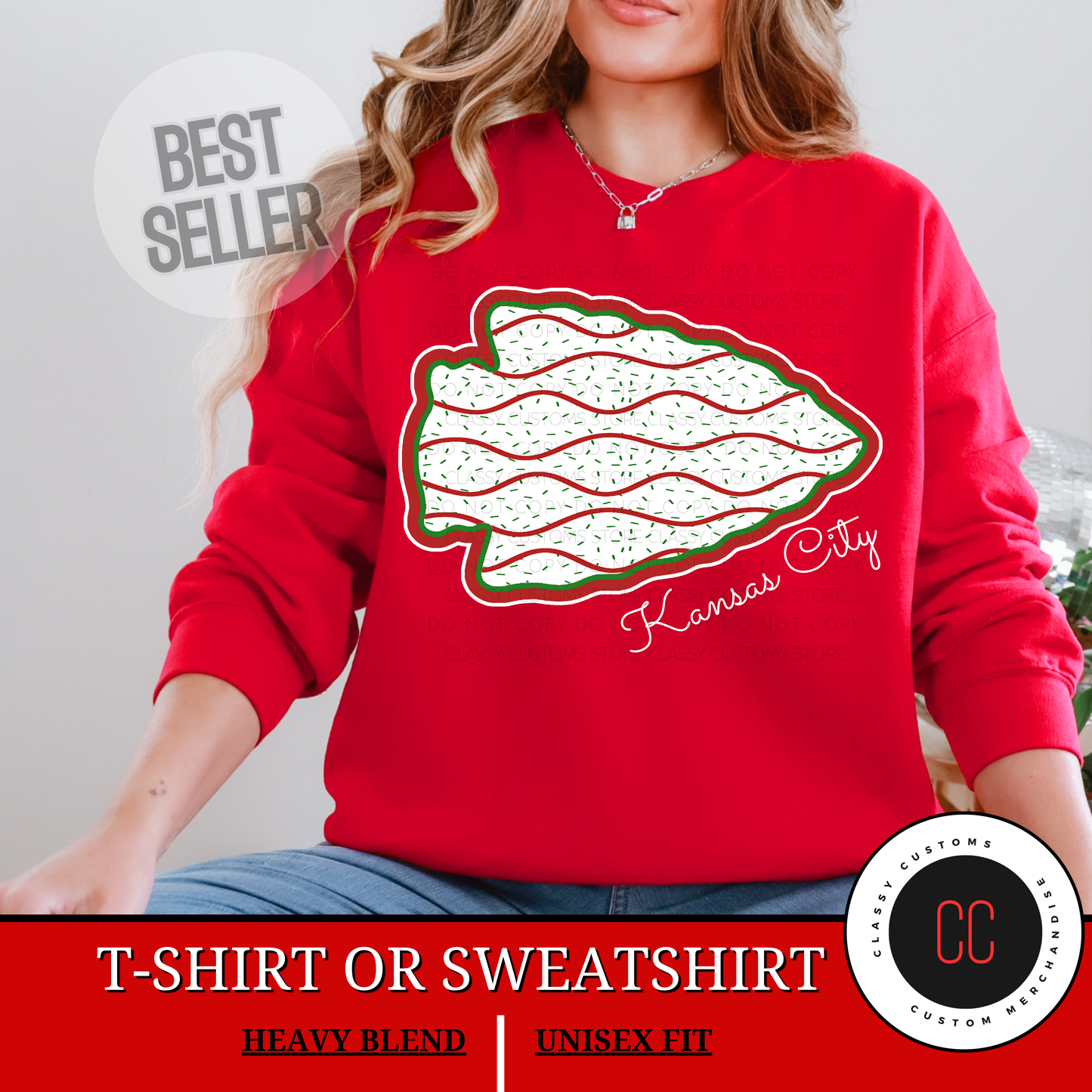 Christmas Cake KC Arrowhead Graphic