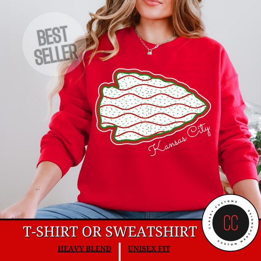 Christmas Cake KC Arrowhead Graphic