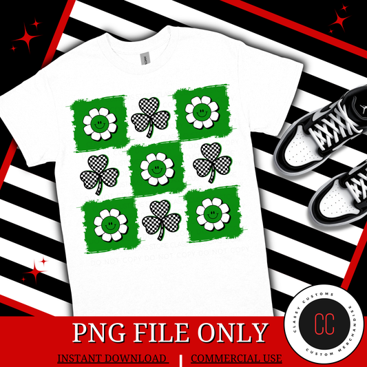 Retro Shamrock PNG