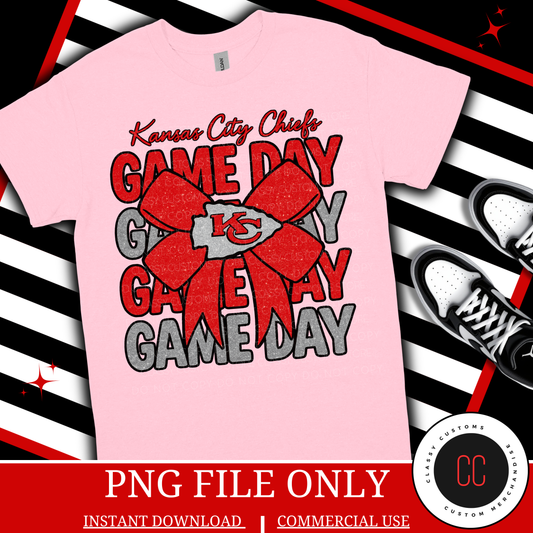 Faux Glitter Game Day PNG