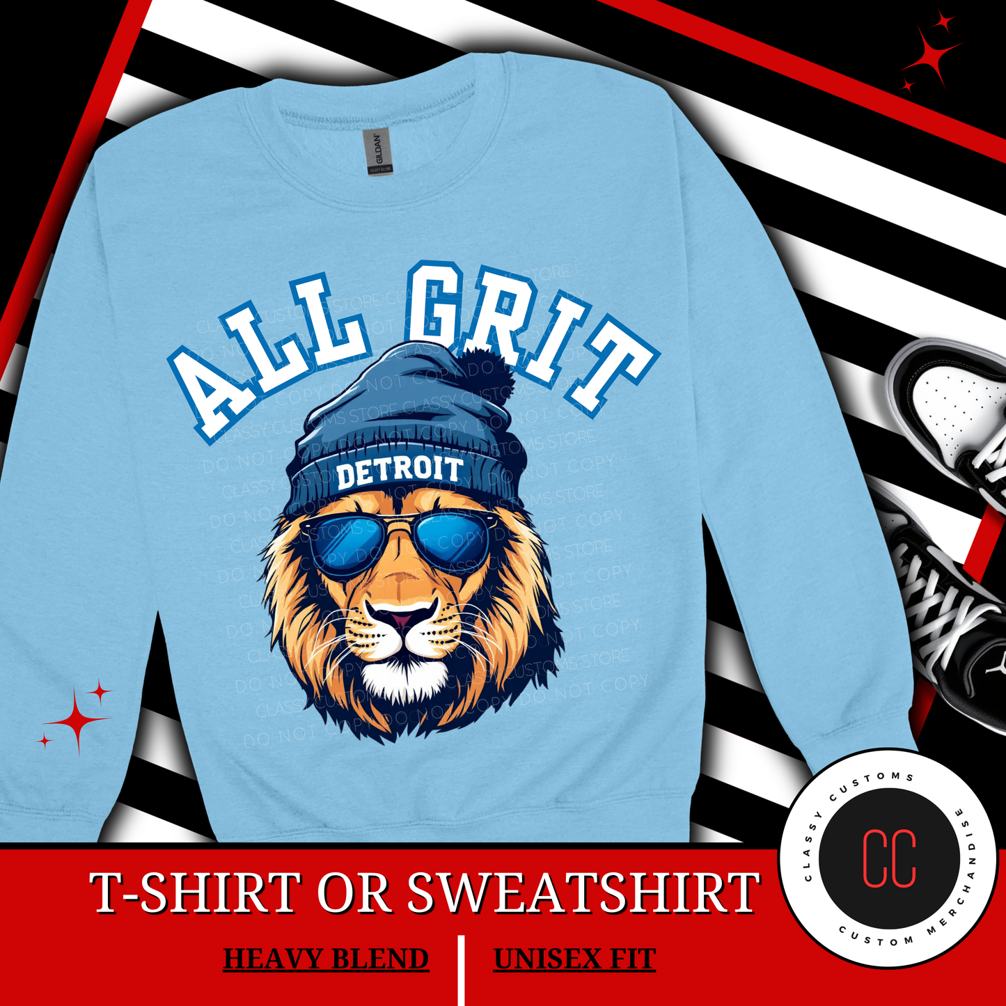 All Grit Lions Graphic