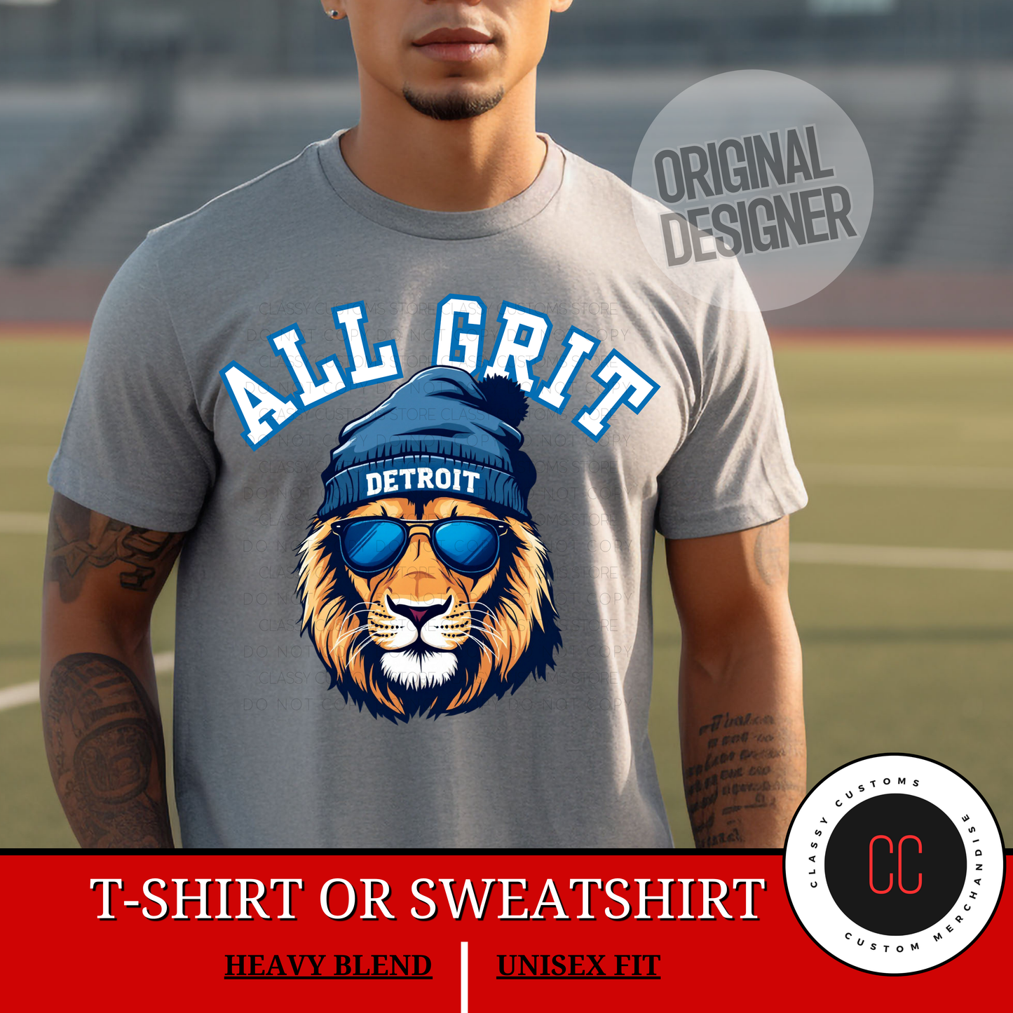 All Grit Lions Graphic