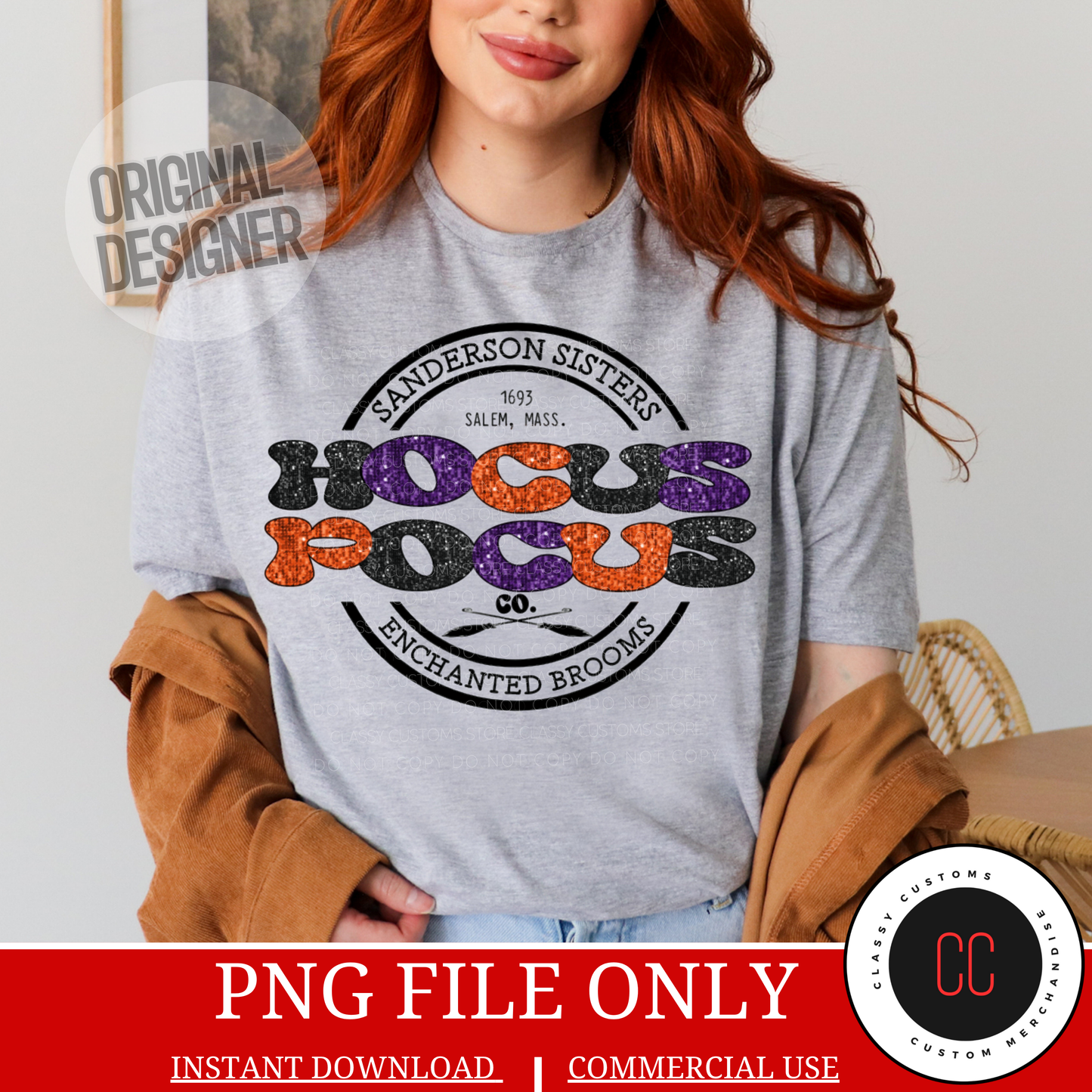 Enchanted Broom-Sanderson Sister Faux Sequins PNG