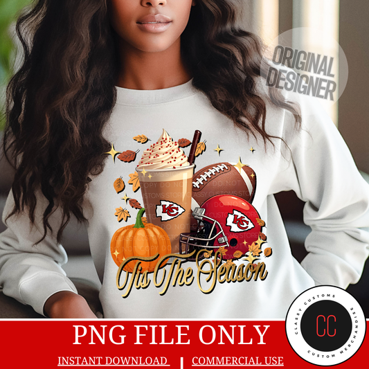 Tis The Season KC Football PNG