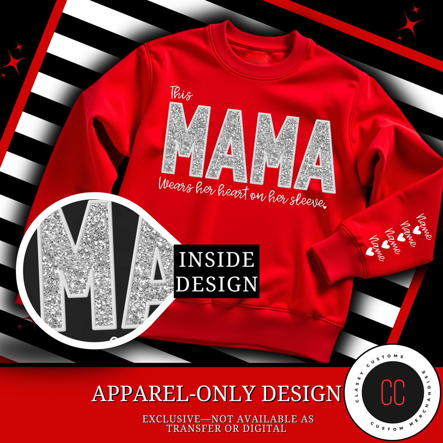 This Mama-Heart On Sleeve