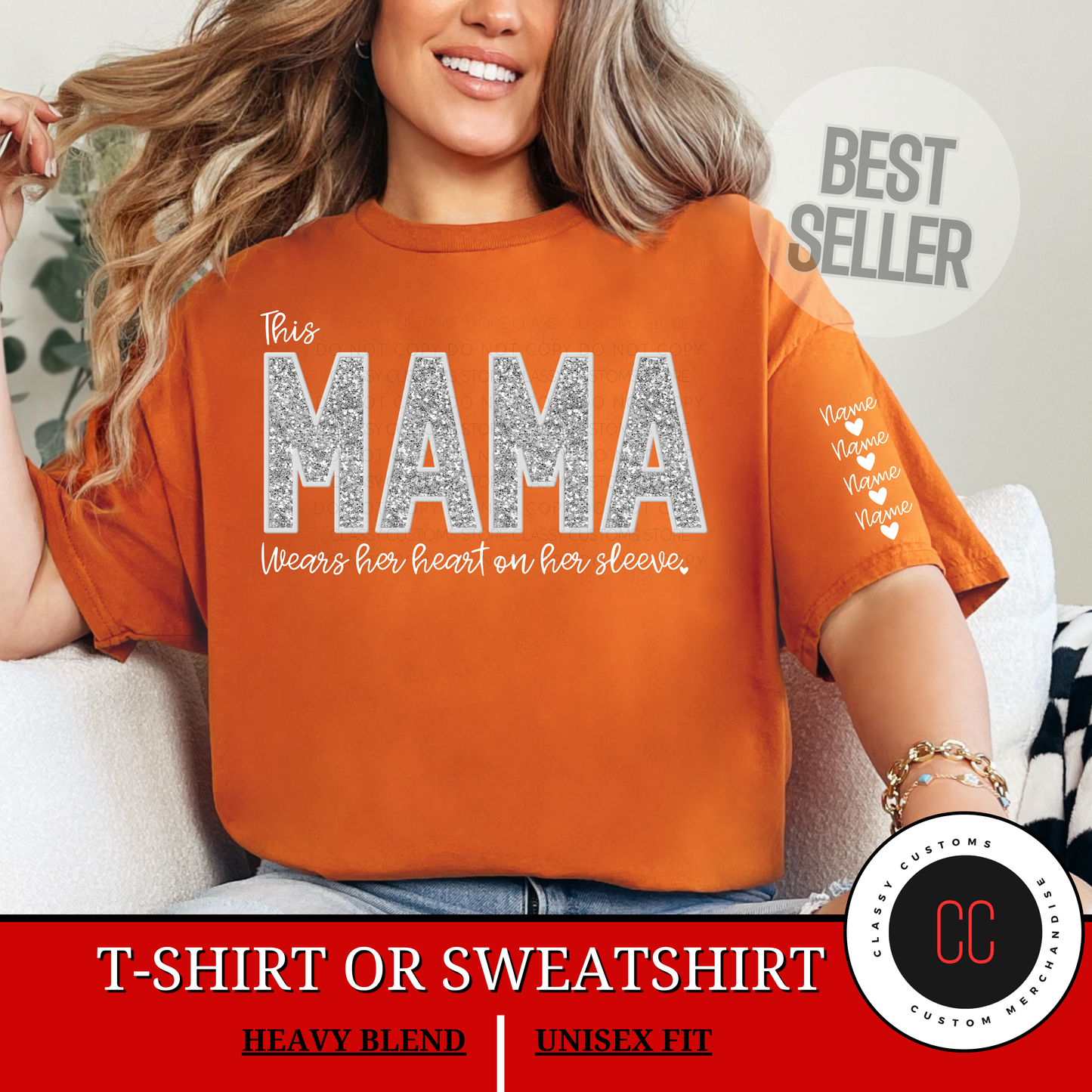 This Mama-Heart On Sleeve