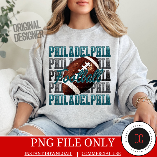 Eagles Football Repeat PNG